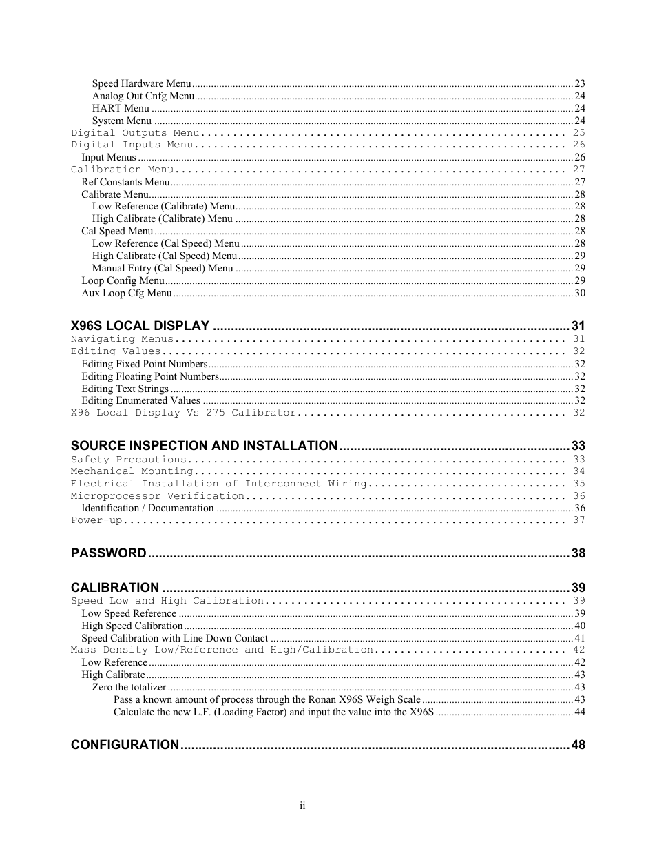 Ronan X96S WEIGH SCALE User Manual | Page 3 / 68