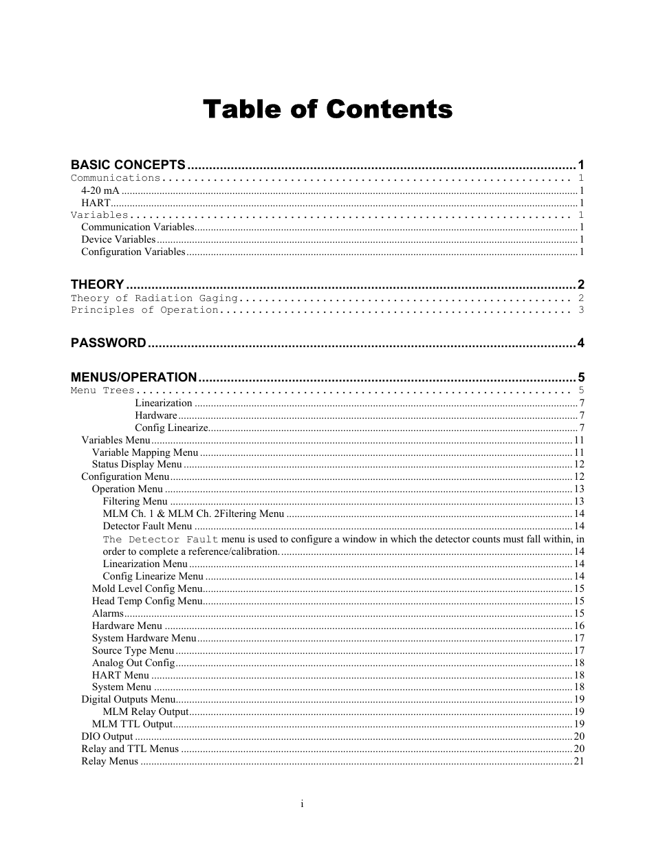 Ronan X96S MOLD LEVEL GAGE User Manual | Page 2 / 61