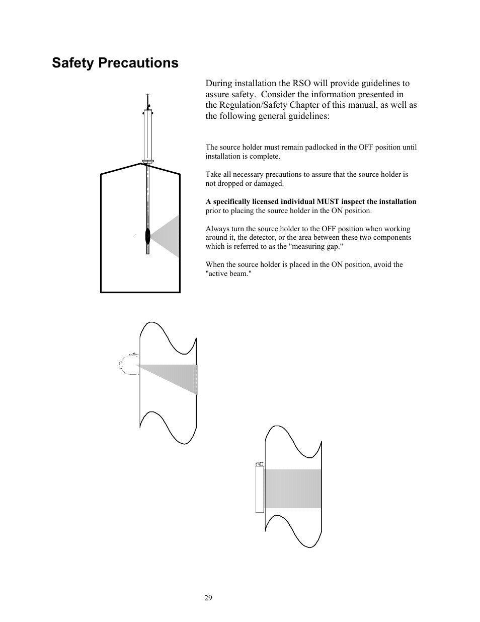 Safety precautions | Ronan X96S MOLD LEVEL GAGE User Manual | Page 33 / 61