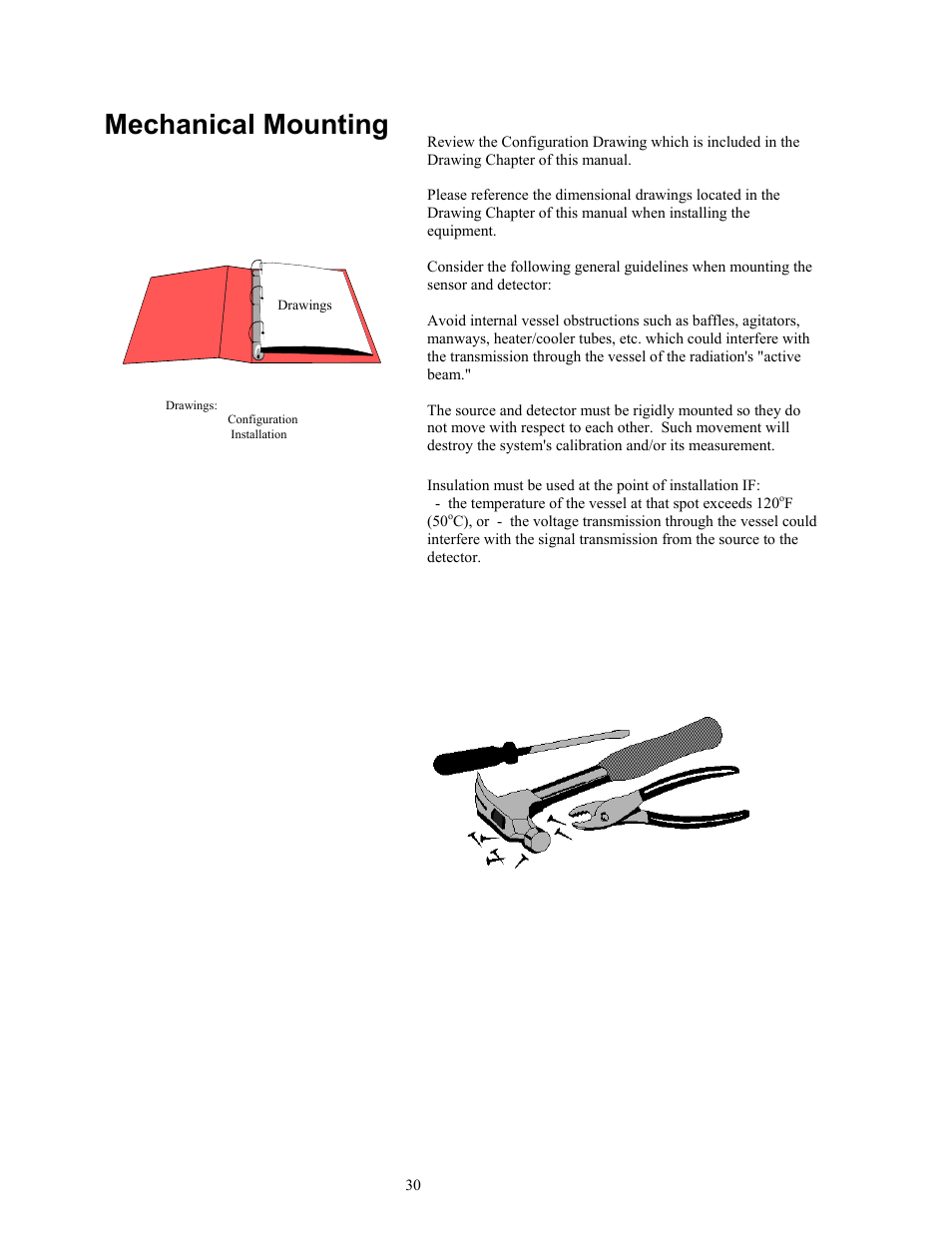 Mechanical mounting | Ronan X96S MOLD LEVEL GAGE User Manual | Page 34 / 61