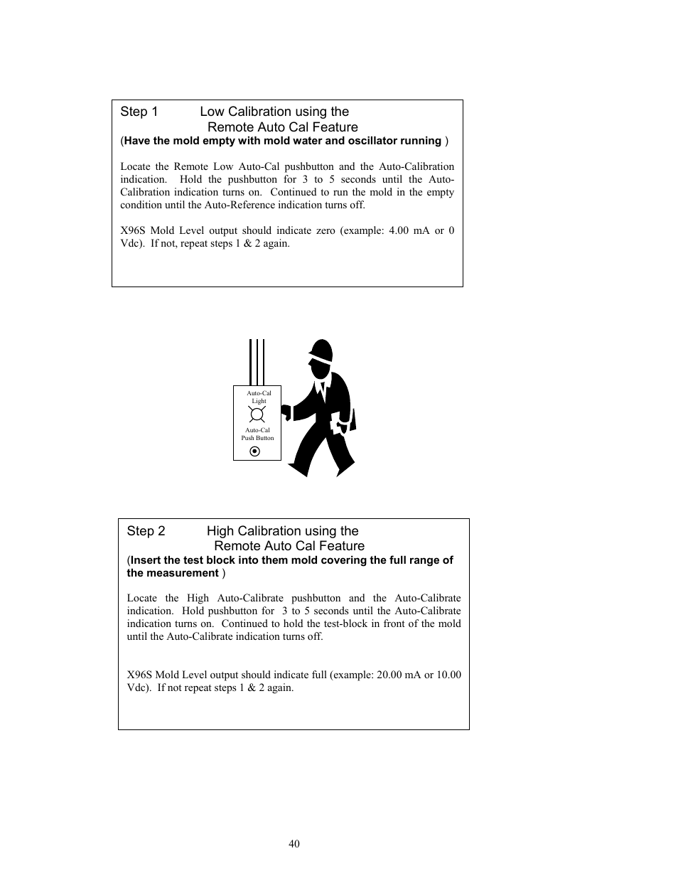 Ronan X96S MOLD LEVEL GAGE User Manual | Page 44 / 61