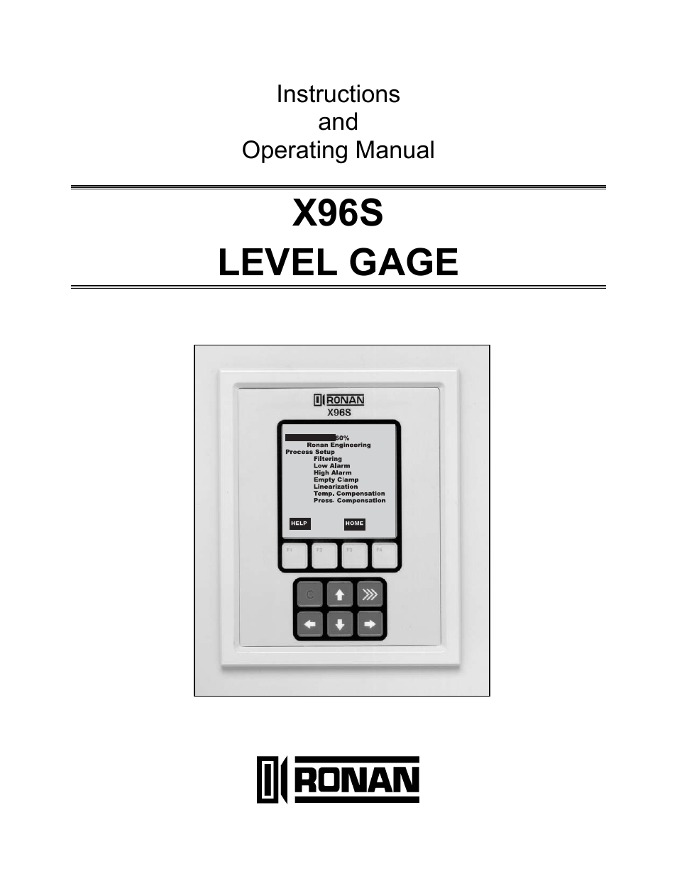 Ronan X96S LEVEL GAGE User Manual | 56 pages