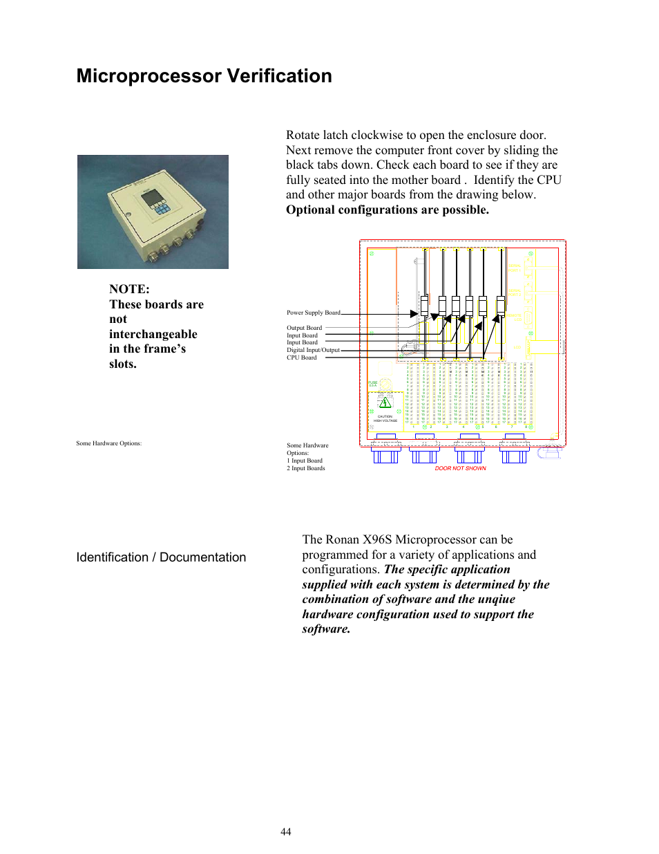 Microprocessor verification | Ronan X96S MASS FLOW GAUGE User Manual | Page 48 / 77