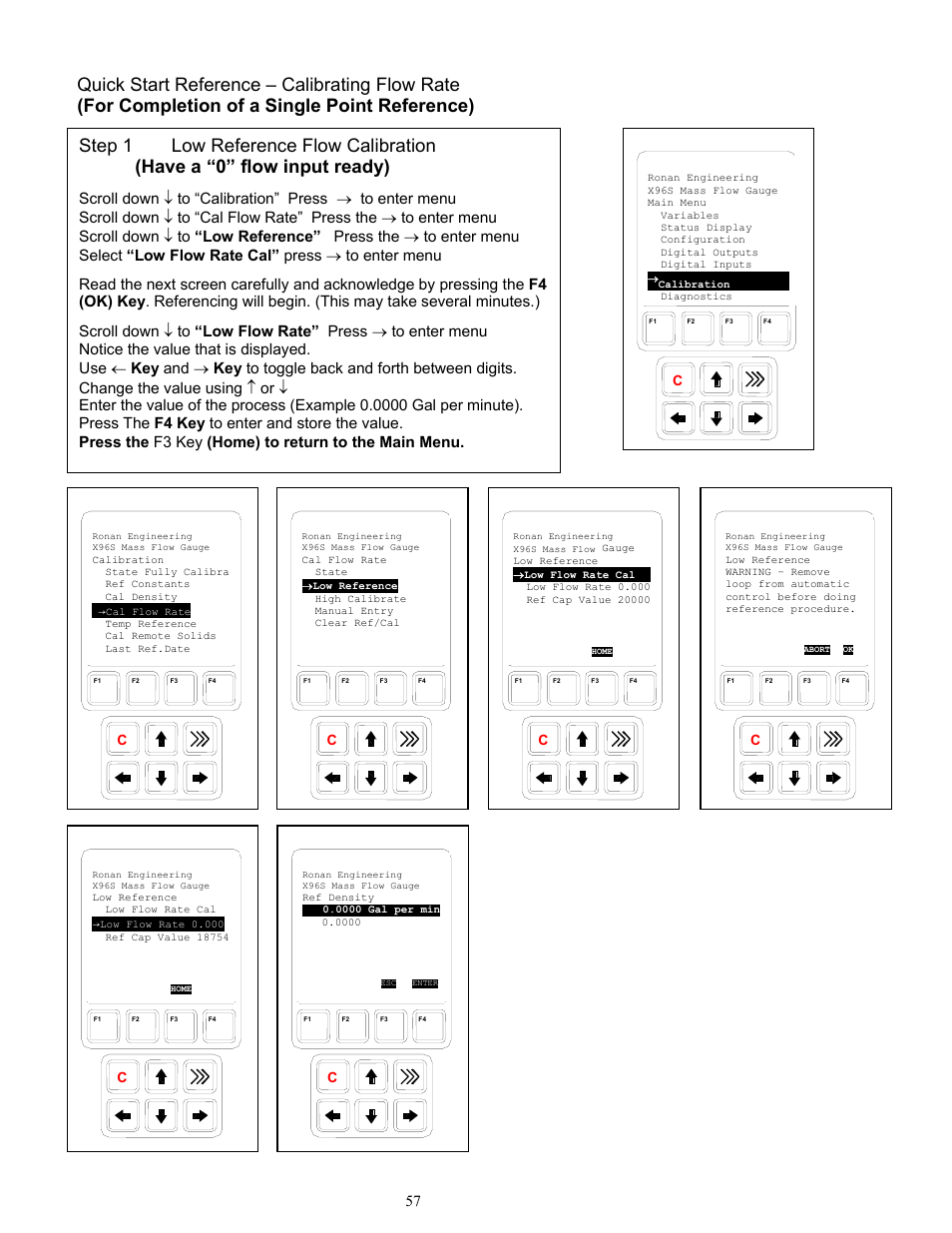 Ronan X96S MASS FLOW GAUGE User Manual | Page 61 / 77