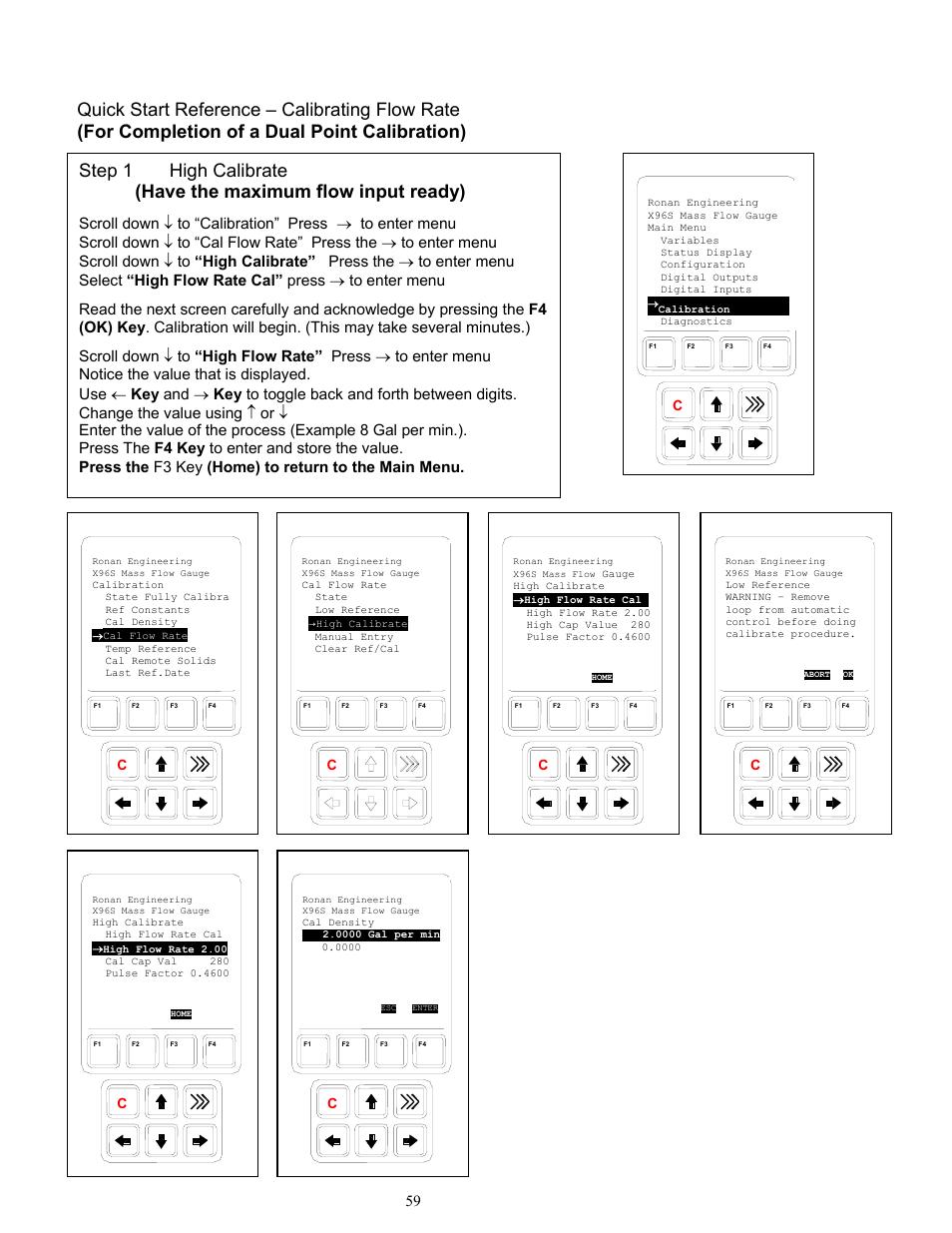 Ronan X96S MASS FLOW GAUGE User Manual | Page 63 / 77