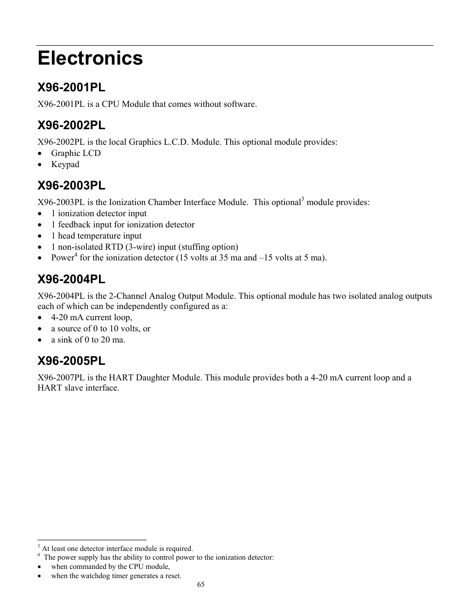 Electronics | Ronan X96S MASS FLOW GAUGE User Manual | Page 69 / 77