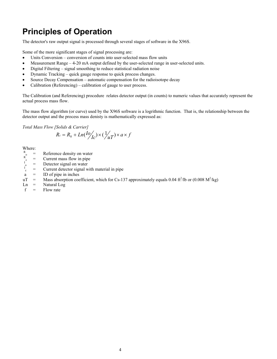 Principles of operation | Ronan X96S MASS FLOW GAUGE User Manual | Page 8 / 77