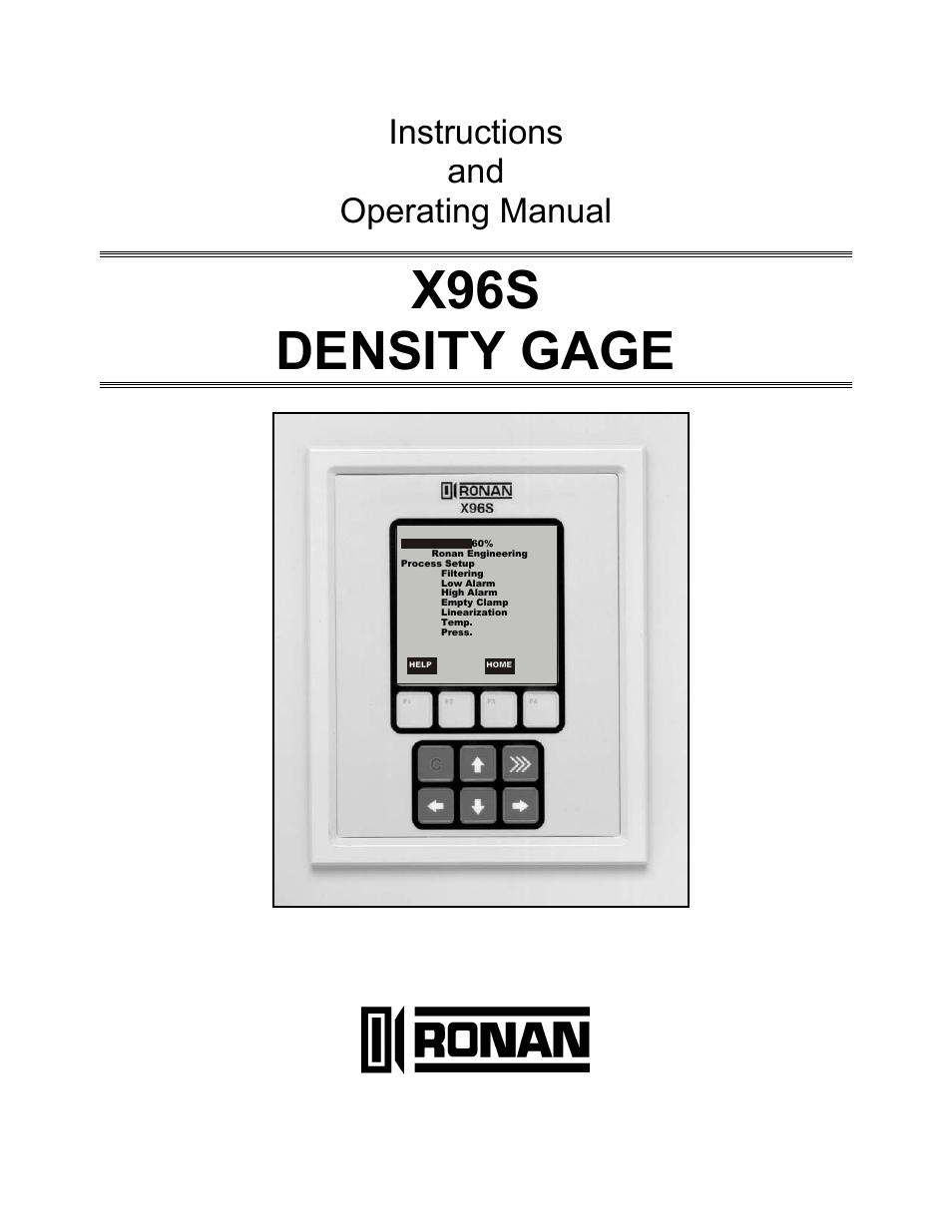 Ronan X96S DENSITY GAGE User Manual | 67 pages