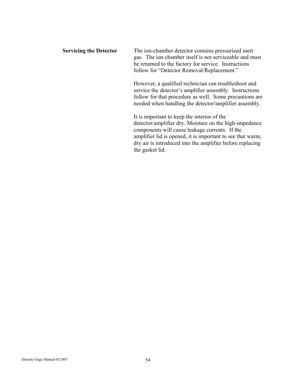 Ronan X96S DENSITY GAGE User Manual | Page 58 / 67