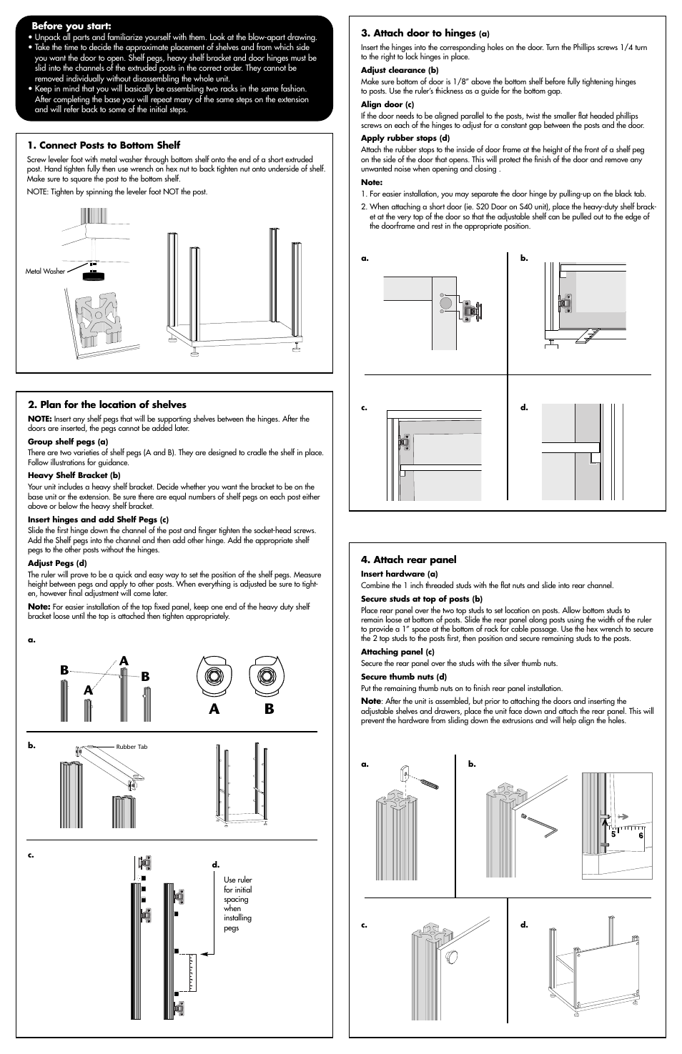 Ba b a | Salamander Designs Synergy System 603C/B User Manual | Page 2 / 2