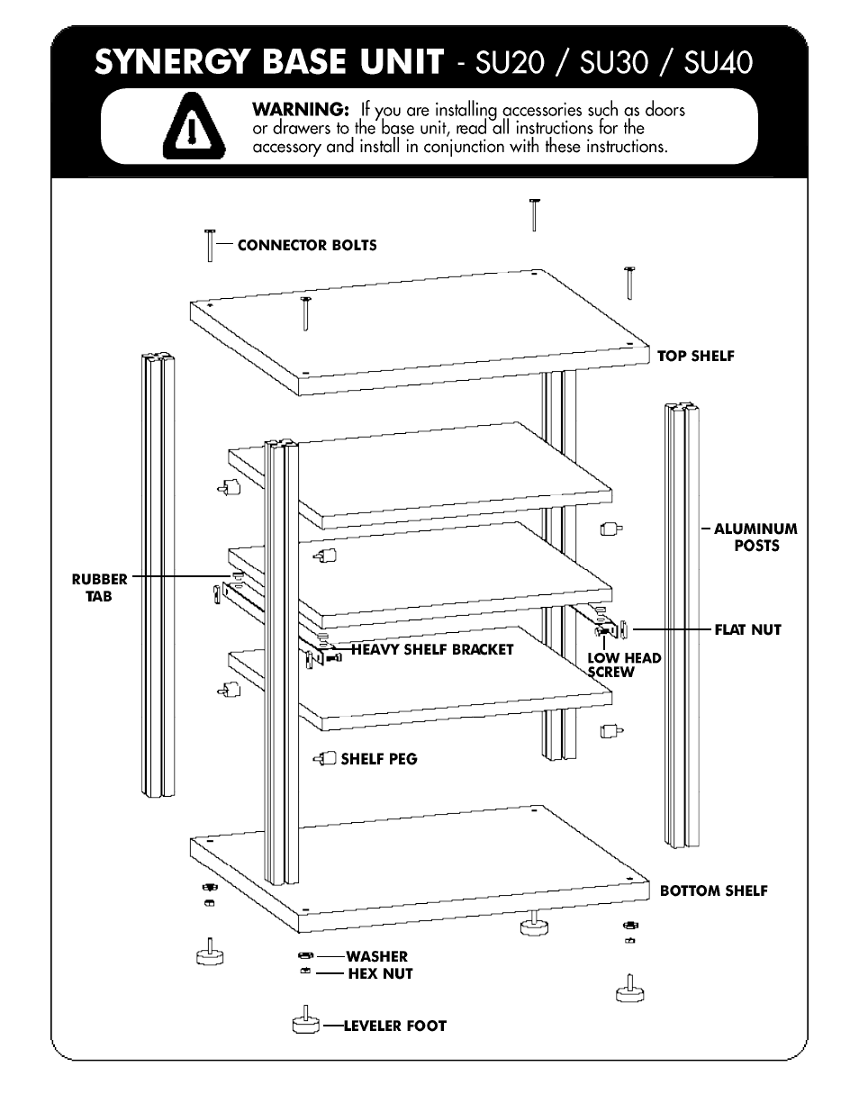 Salamander Designs Synergy System SU40RMC/B User Manual | Page 3 / 6