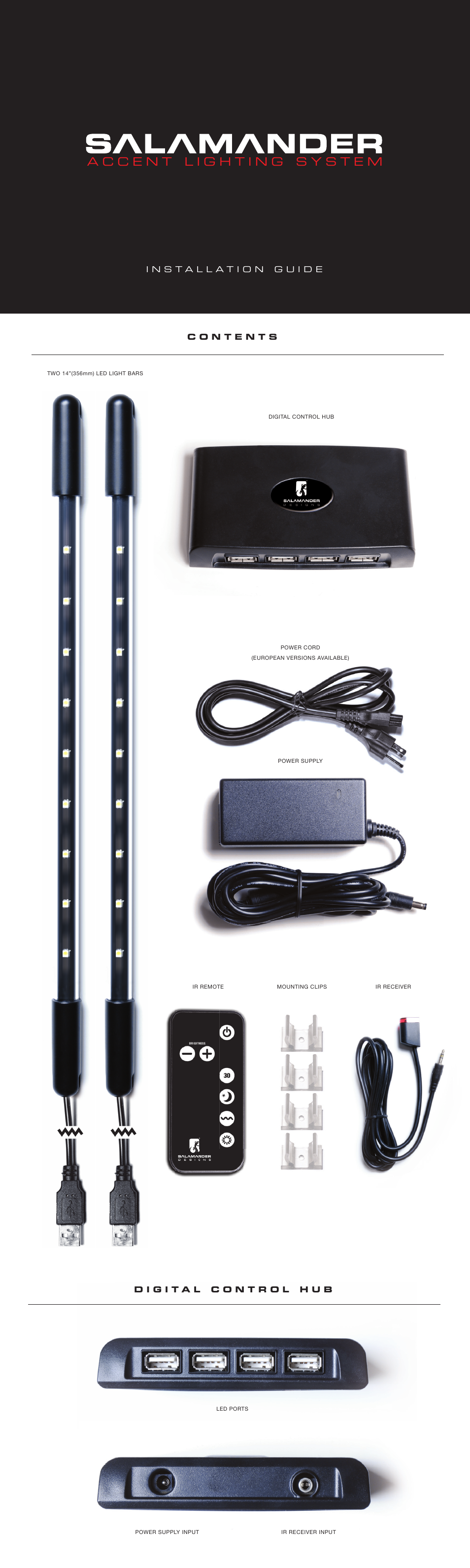 Salamander Designs SD/LS1/W User Manual | 2 pages