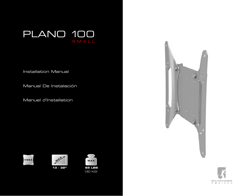 Salamander Designs PL100/S User Manual | 12 pages