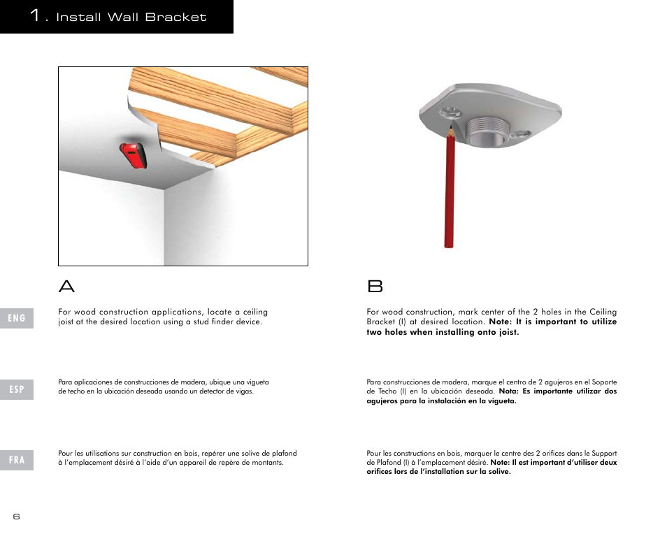 Salamander Designs LU200/PJ Projector Mount User Manual | Page 6 / 12