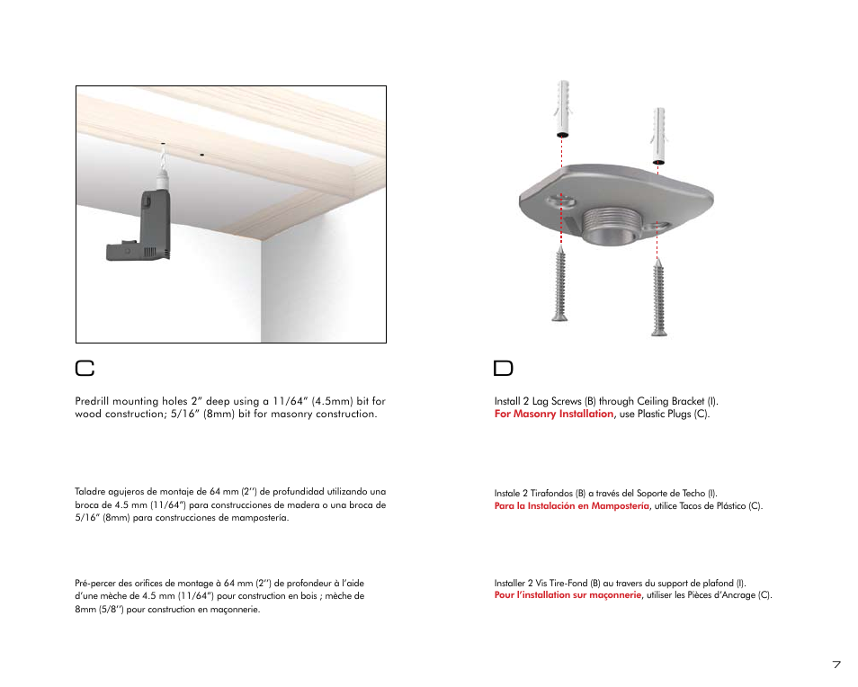Salamander Designs LU200/PJ Projector Mount User Manual | Page 7 / 12