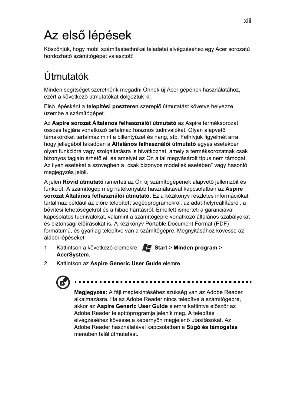 Az első lépések, Útmutatók | Acer Aspire 4739Z User Manual | Page 1009 / 2354