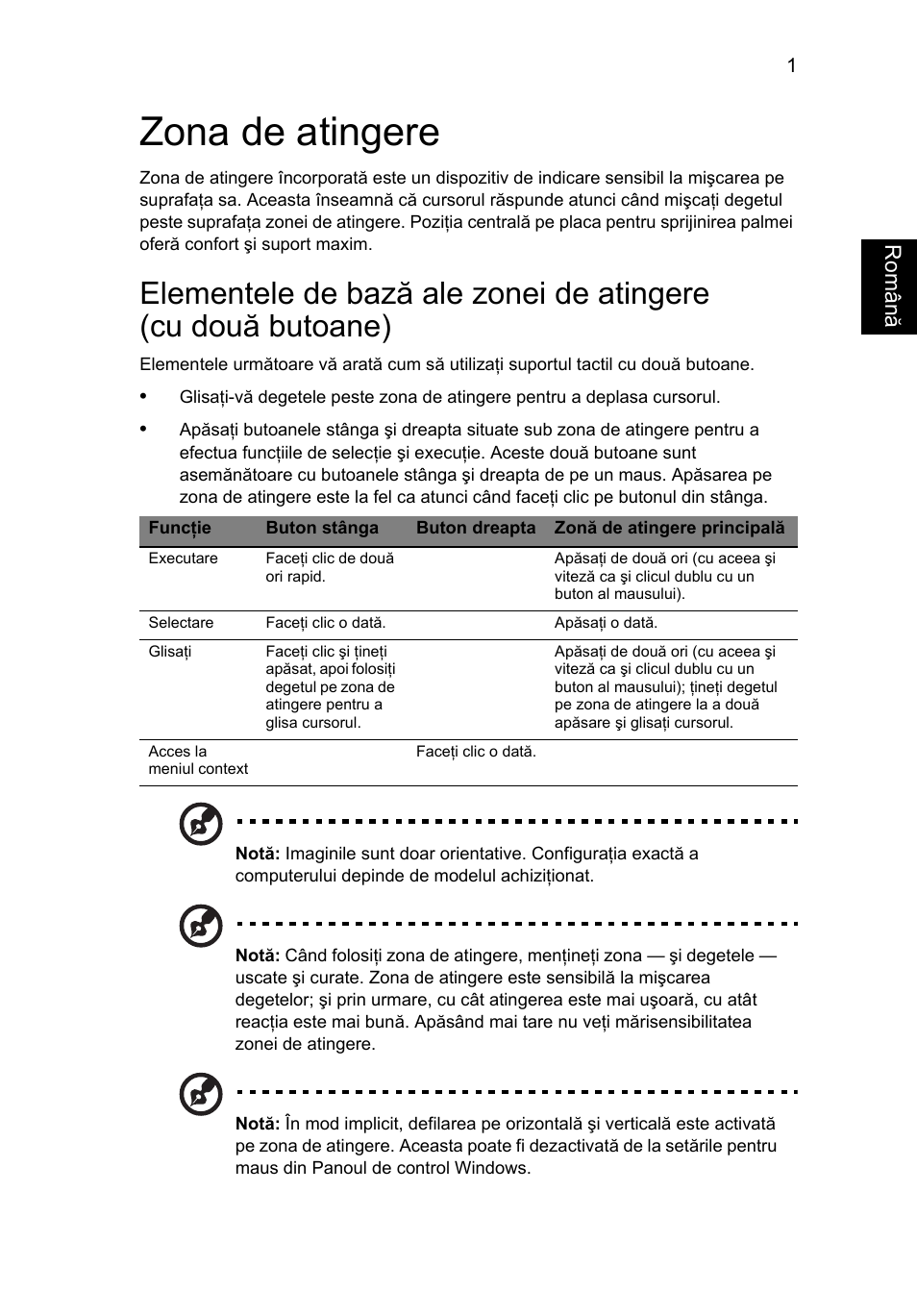 Zona de atingere | Acer Aspire 4739Z User Manual | Page 1393 / 2354
