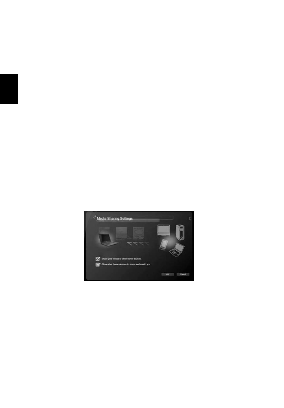Meediumite jagamise sätted, Meediumite saatmine, Meediumite otsimine | Seadmete blokeerimine ja deblokeerimine | Acer Aspire 4739Z User Manual | Page 1570 / 2354