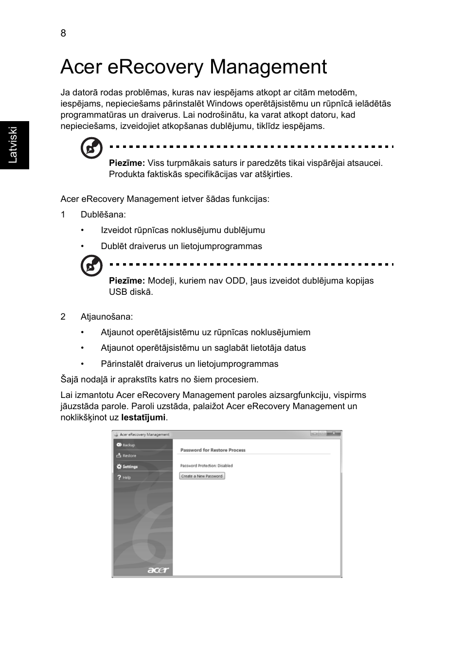 Acer erecovery management | Acer Aspire 4739Z User Manual | Page 1630 / 2354
