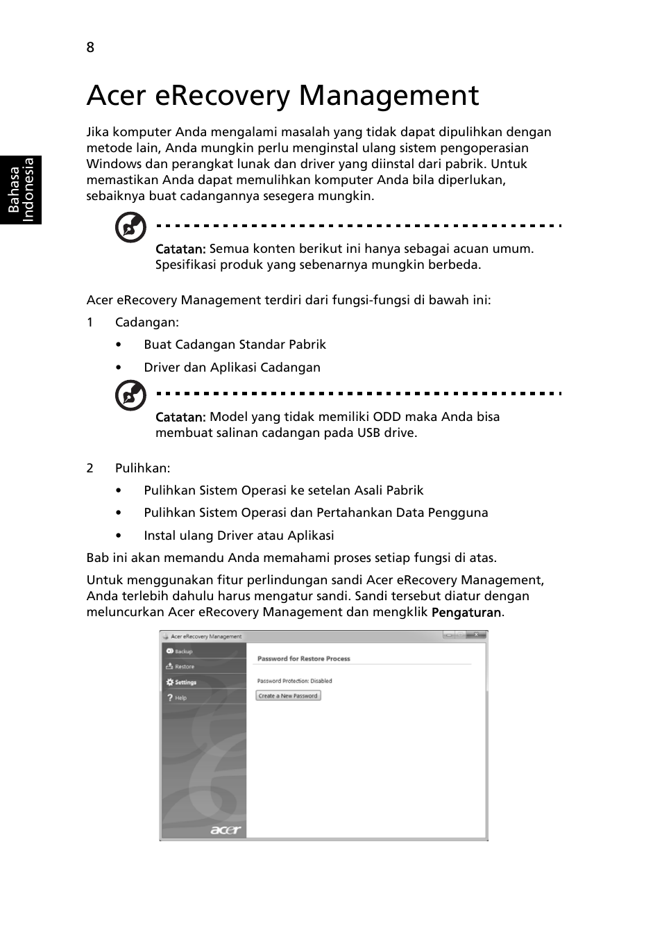 Acer erecovery management | Acer Aspire 4739Z User Manual | Page 2226 / 2354