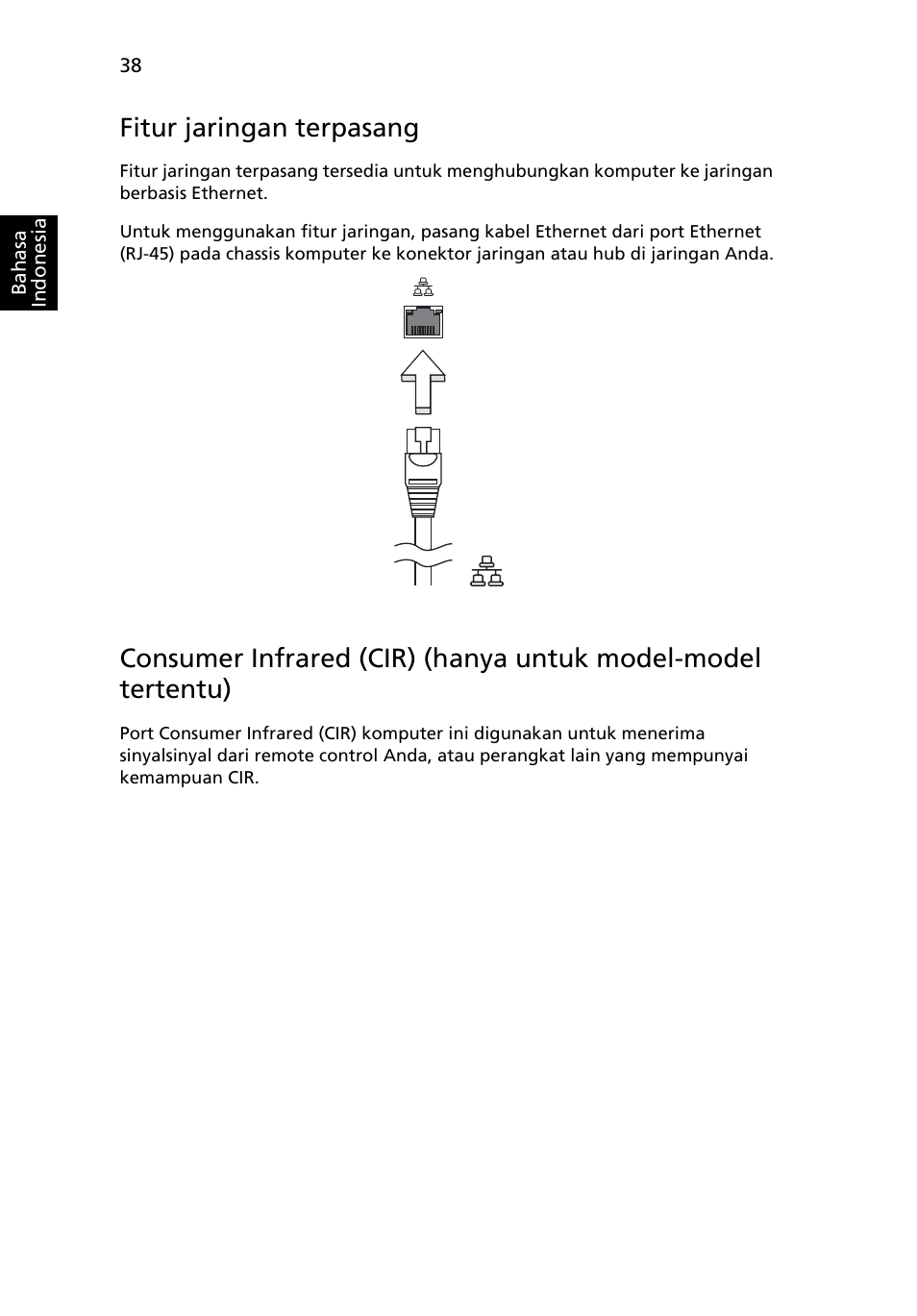 Fitur jaringan terpasang | Acer Aspire 4739Z User Manual | Page 2256 / 2354