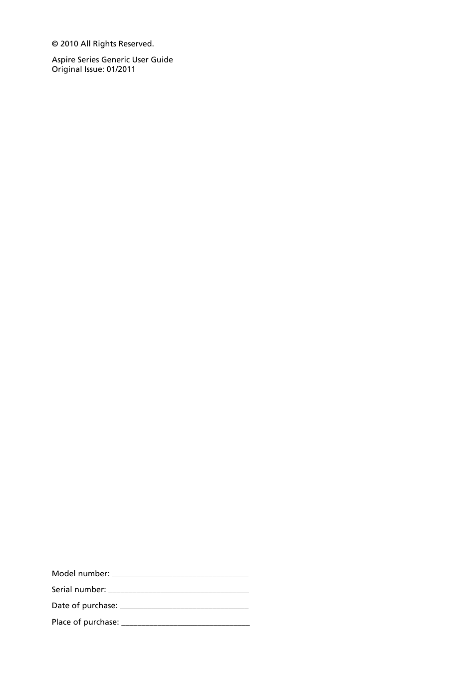 Acer Aspire 4739Z User Manual | Page 4 / 2354
