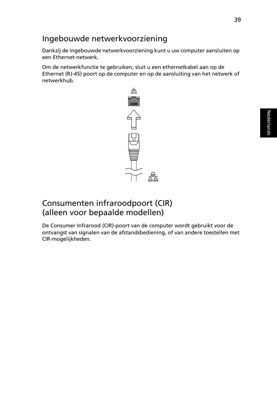 Ingebouwde netwerkvoorziening | Acer Aspire 4739Z User Manual | Page 529 / 2354