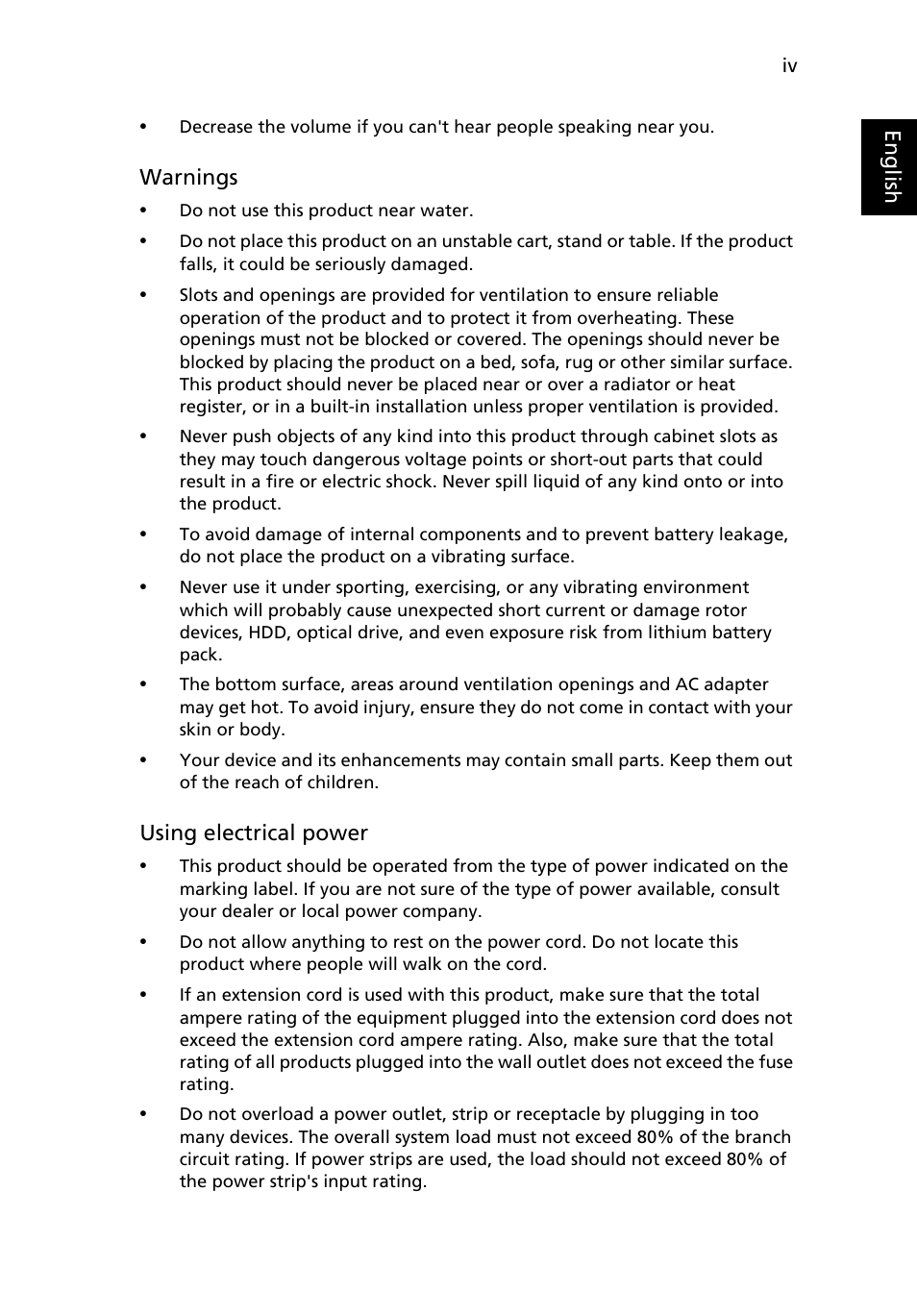 Acer Aspire 4739Z User Manual | Page 6 / 2354