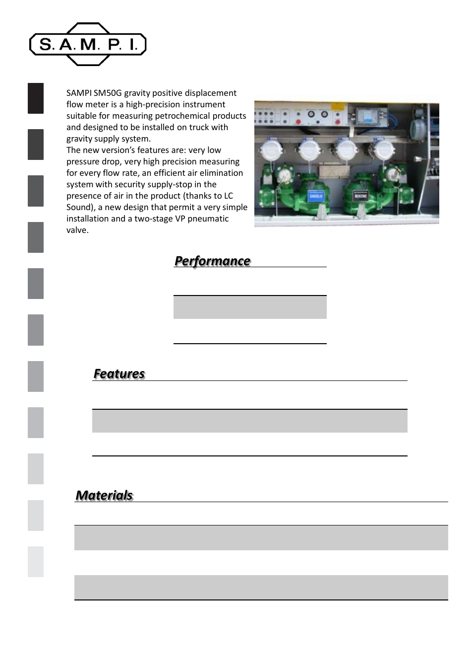 SAMPI SM50G Gravity Meter User Manual | 2 pages