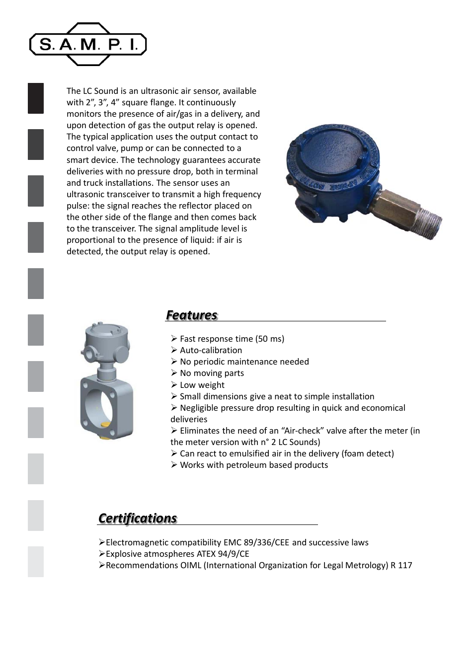 SAMPI LC Sound User Manual | 2 pages