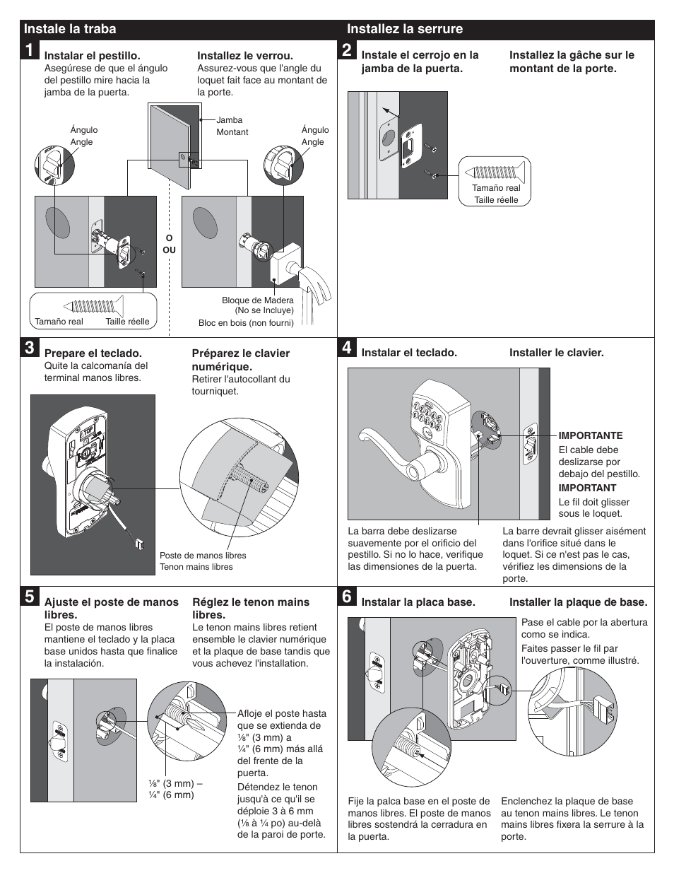 Schlage FE595 Installation User Manual | Page 6 / 8