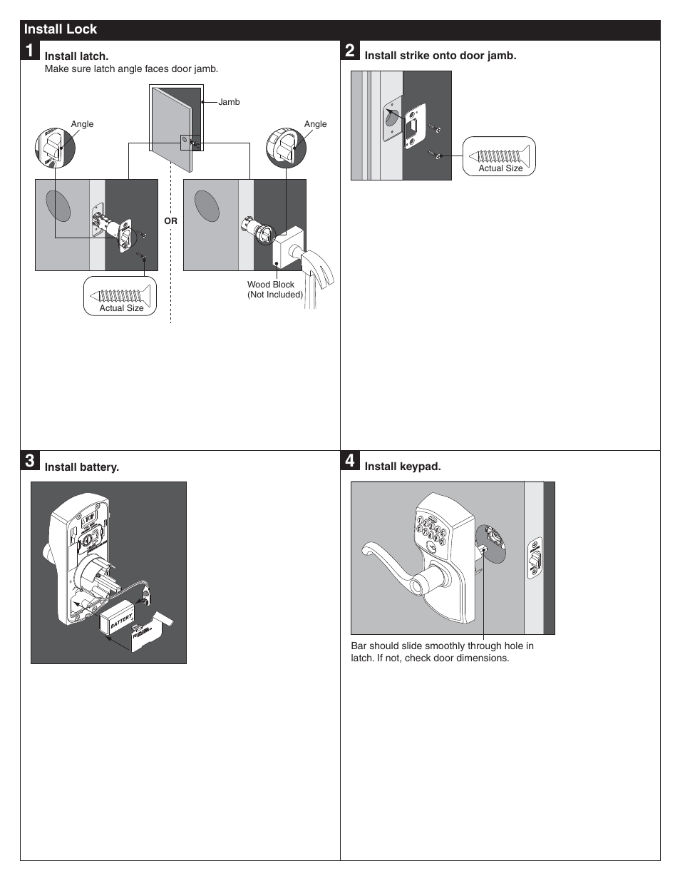 Schlage FE575 Installation User Manual | Page 2 / 8
