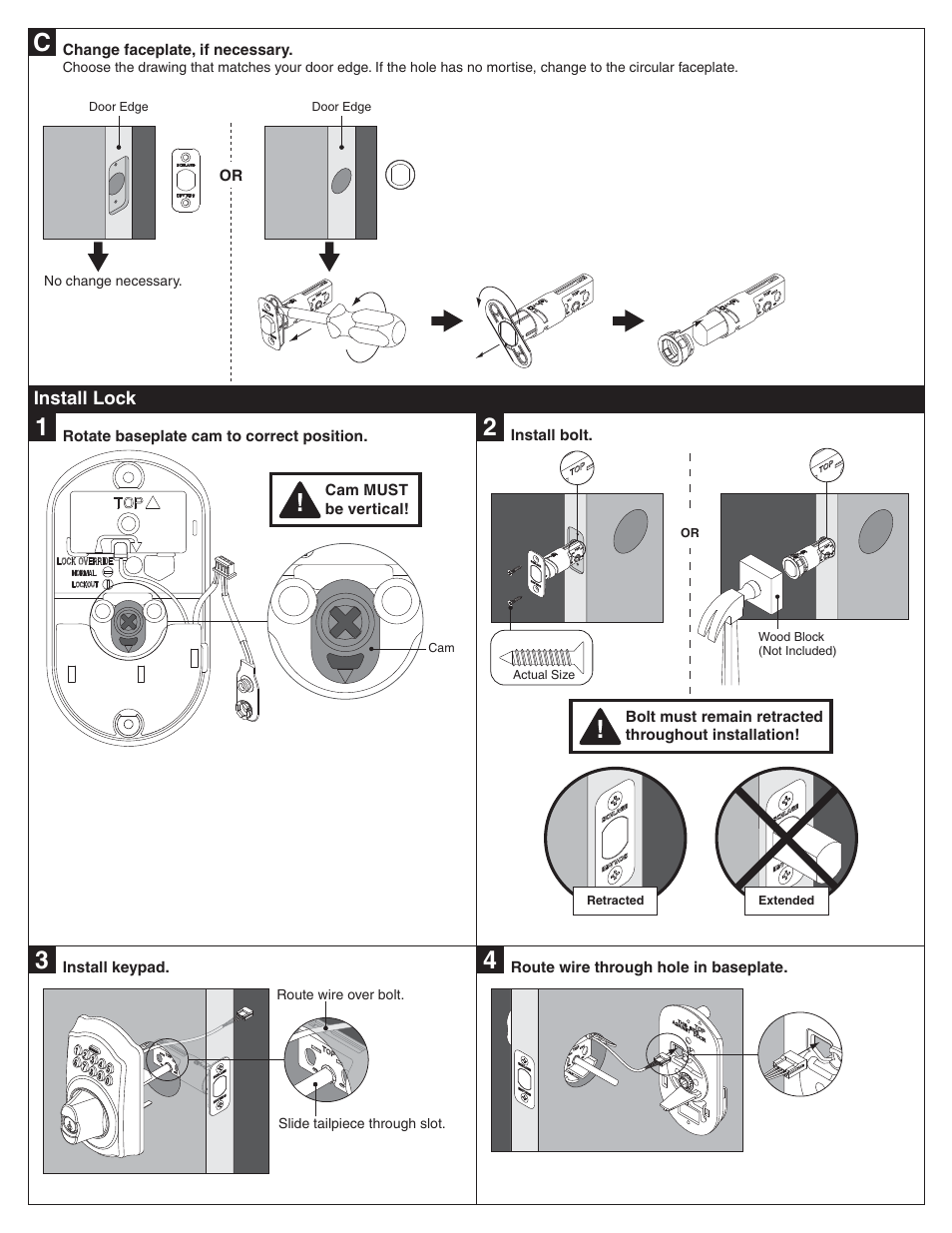 Schlage BE365 Installation User Manual | Page 2 / 8