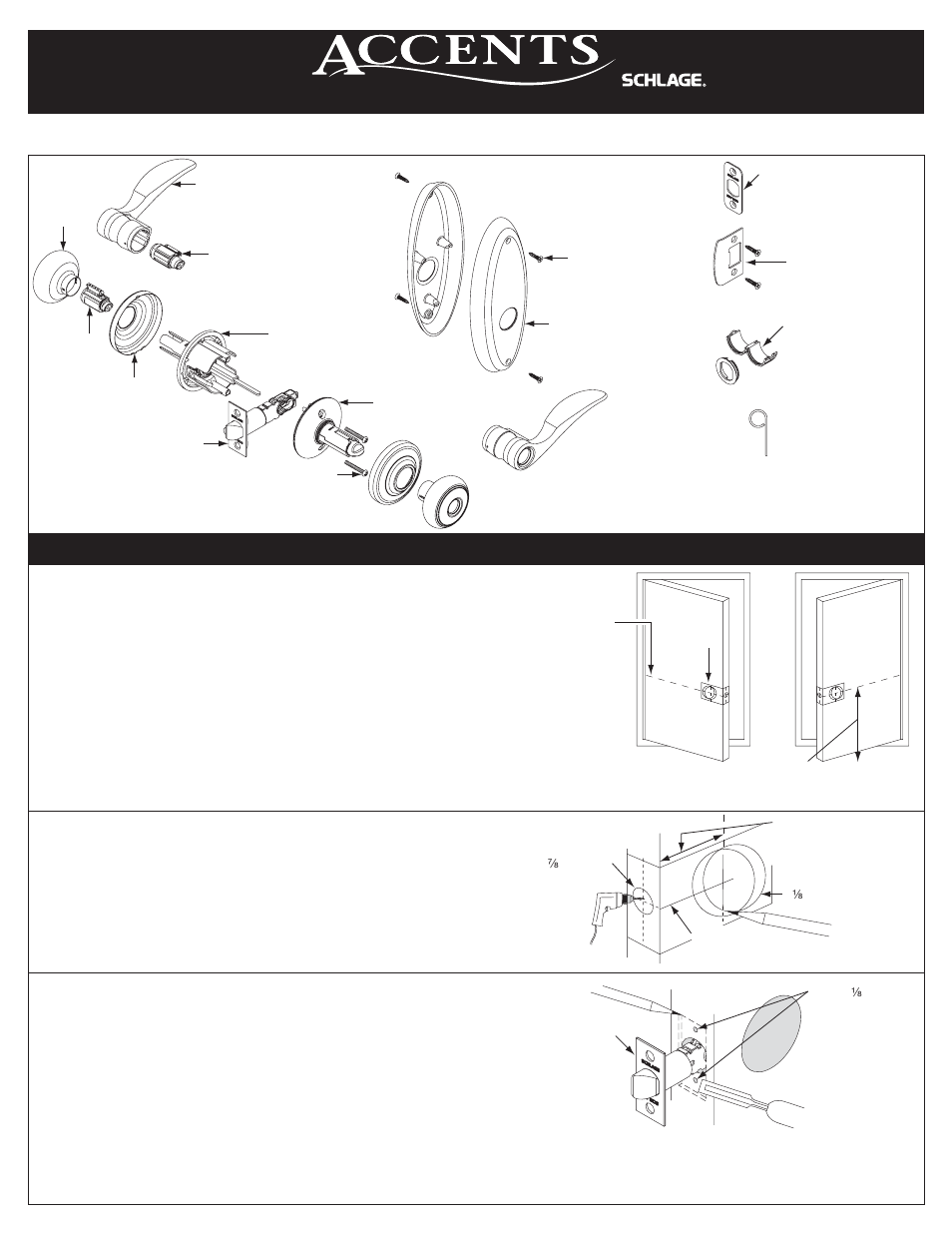 Schlage FA-Series Installation User Manual | 4 pages