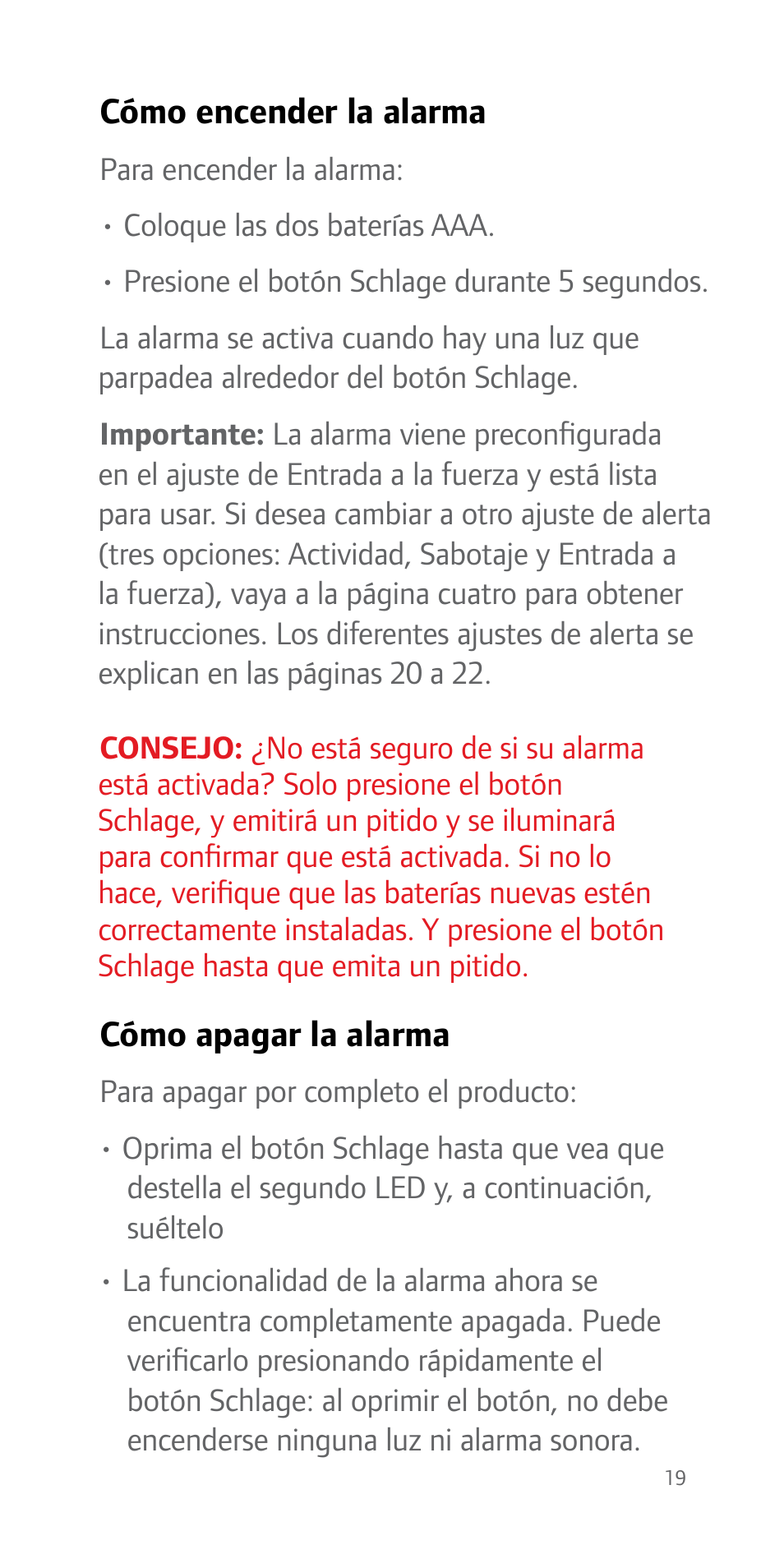 Schlage FE51 User Guide User Manual | Page 19 / 44