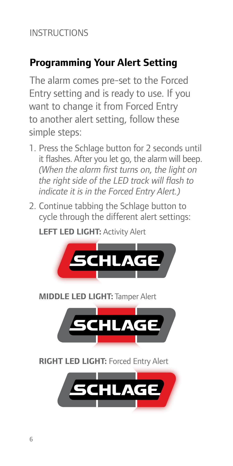 Schlage FE51 User Guide User Manual | Page 6 / 44