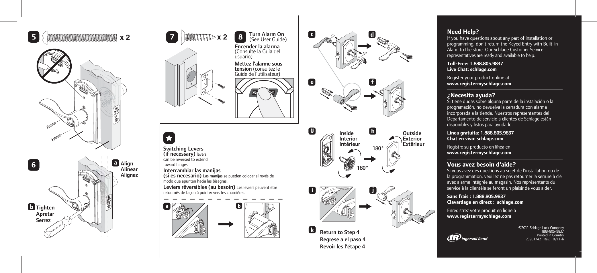 Schlage FE51 Installation User Manual | Page 2 / 2