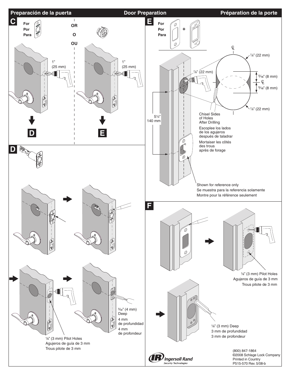 Schlage B360_B360F(UL)_B362_B380_B380F(UL) Installation User Manual | Page 4 / 4