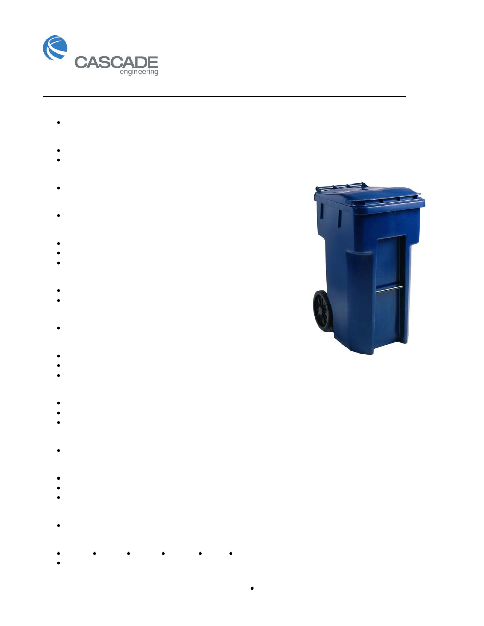 SCS Steel Container Systems POLY TOTES 96 GALLON User Manual | 1 page