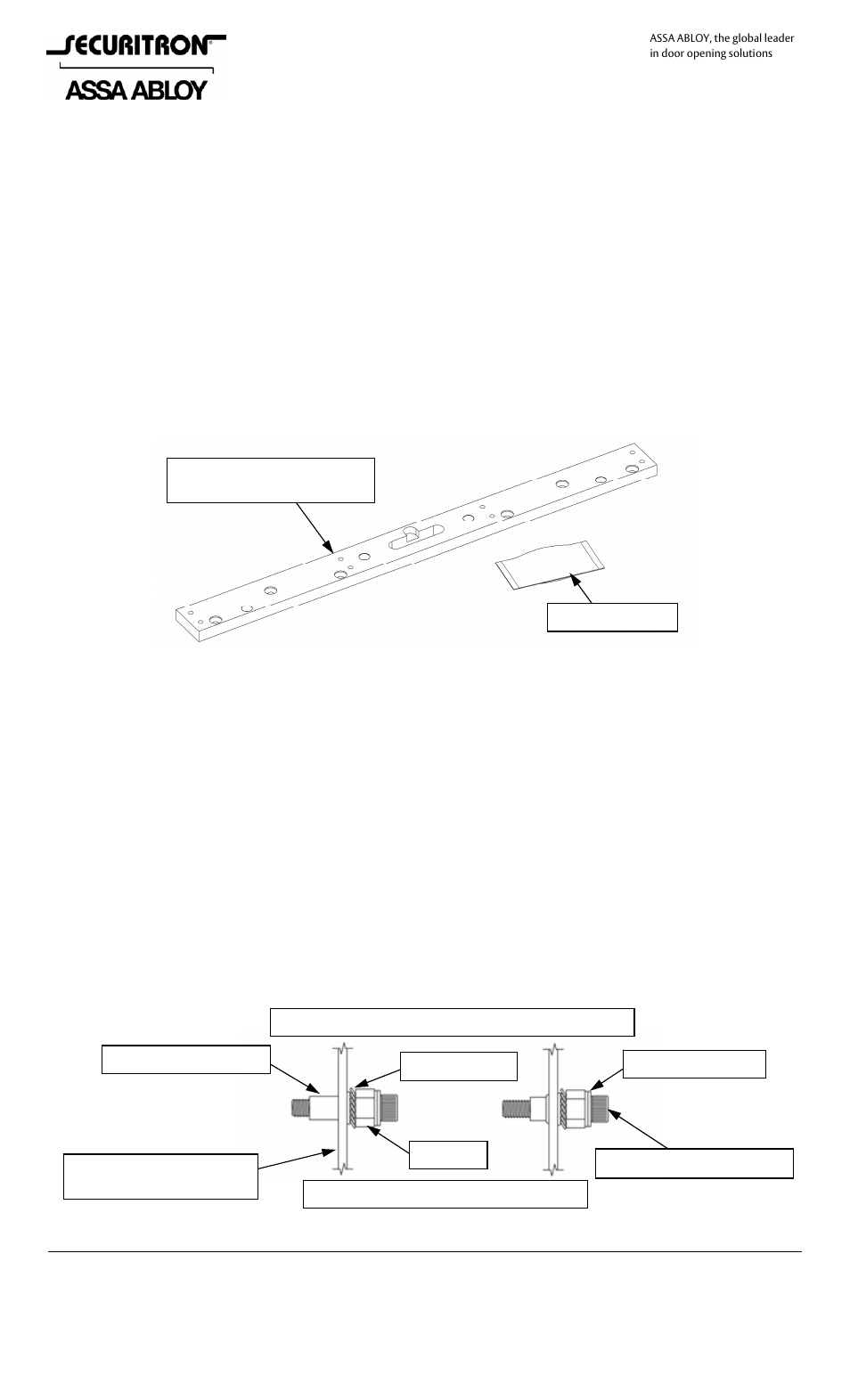 Securitron ASCWB-DM62CLM User Manual | 4 pages