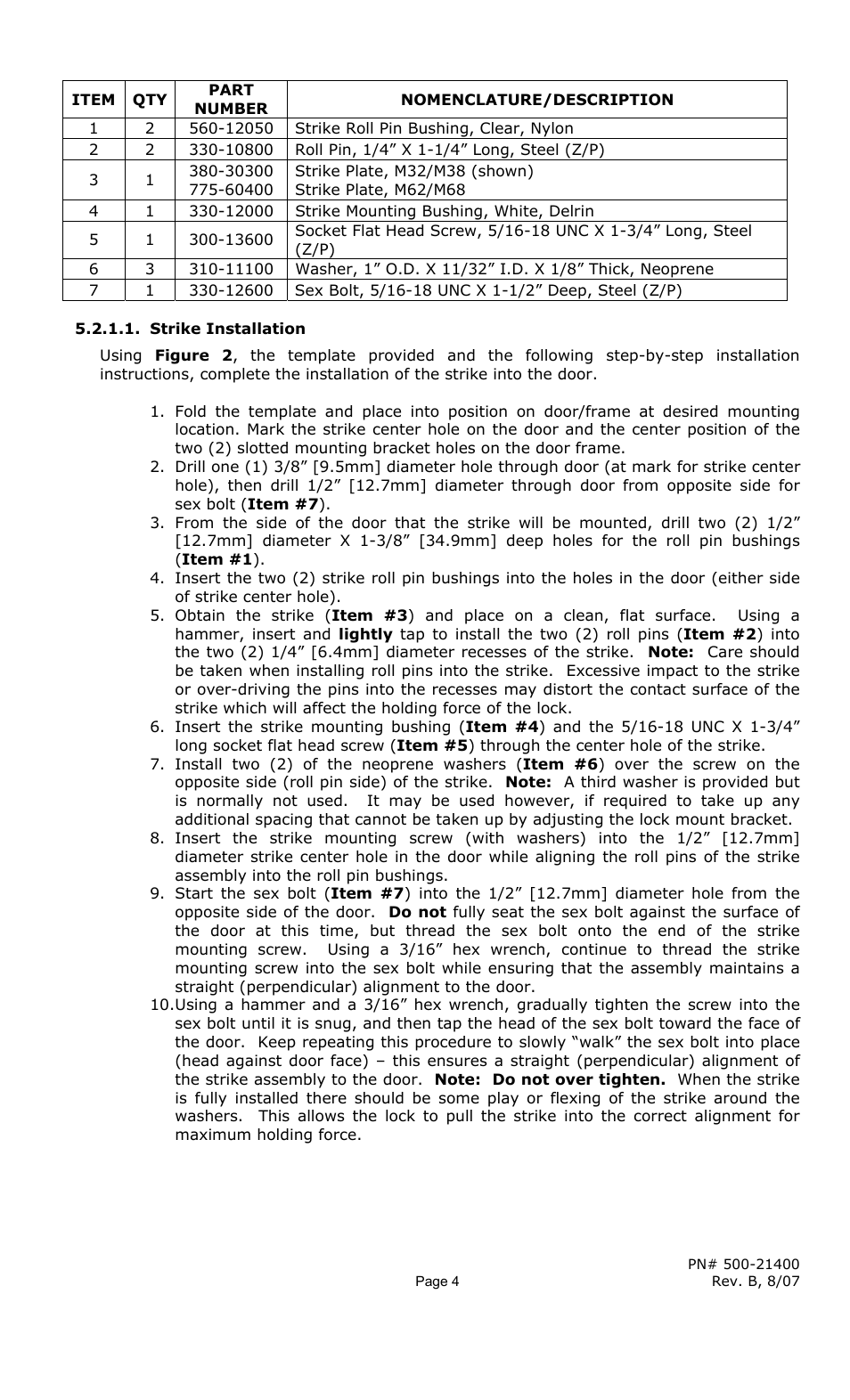 Securitron M68 (L, S and LS with D and T Options) User Manual | Page 4 / 14