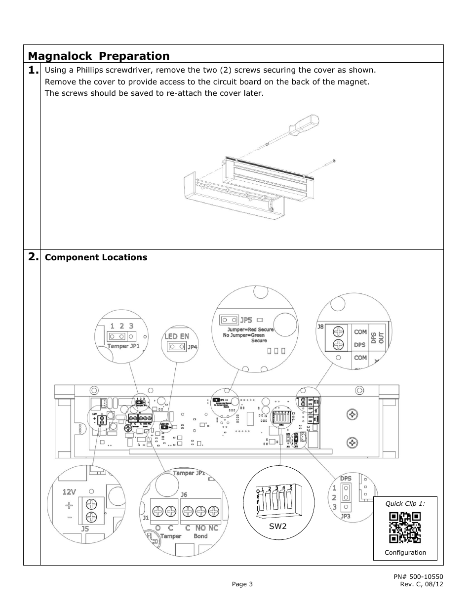 Magnalock, Preparation 1 | Securitron M680 User Manual | Page 3 / 16