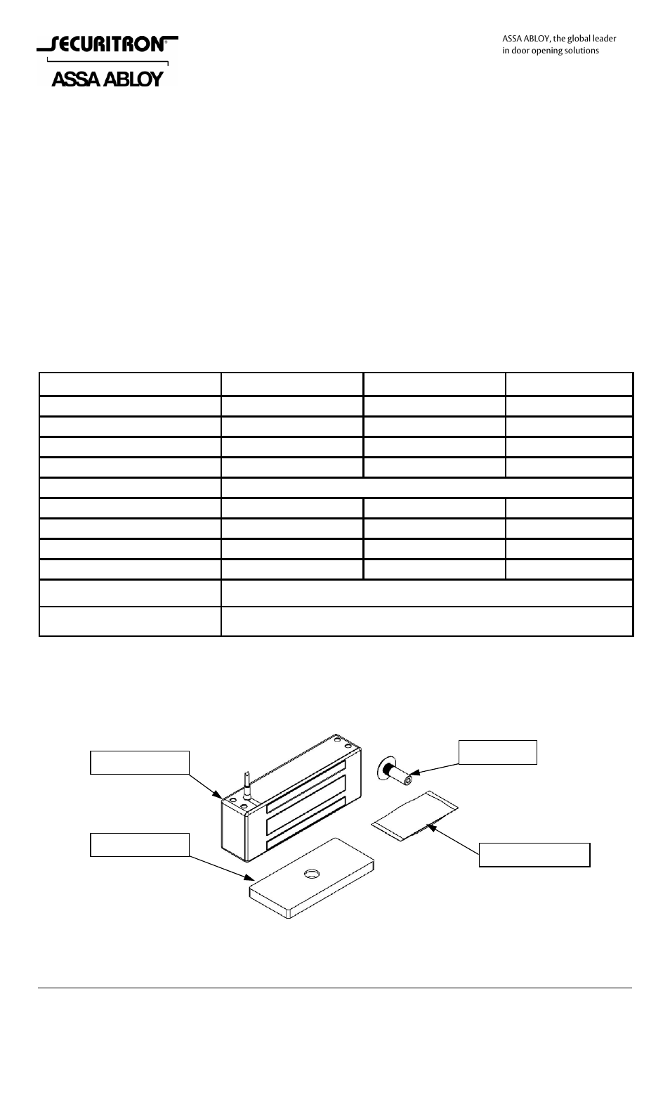 Securitron M82B User Manual | 16 pages