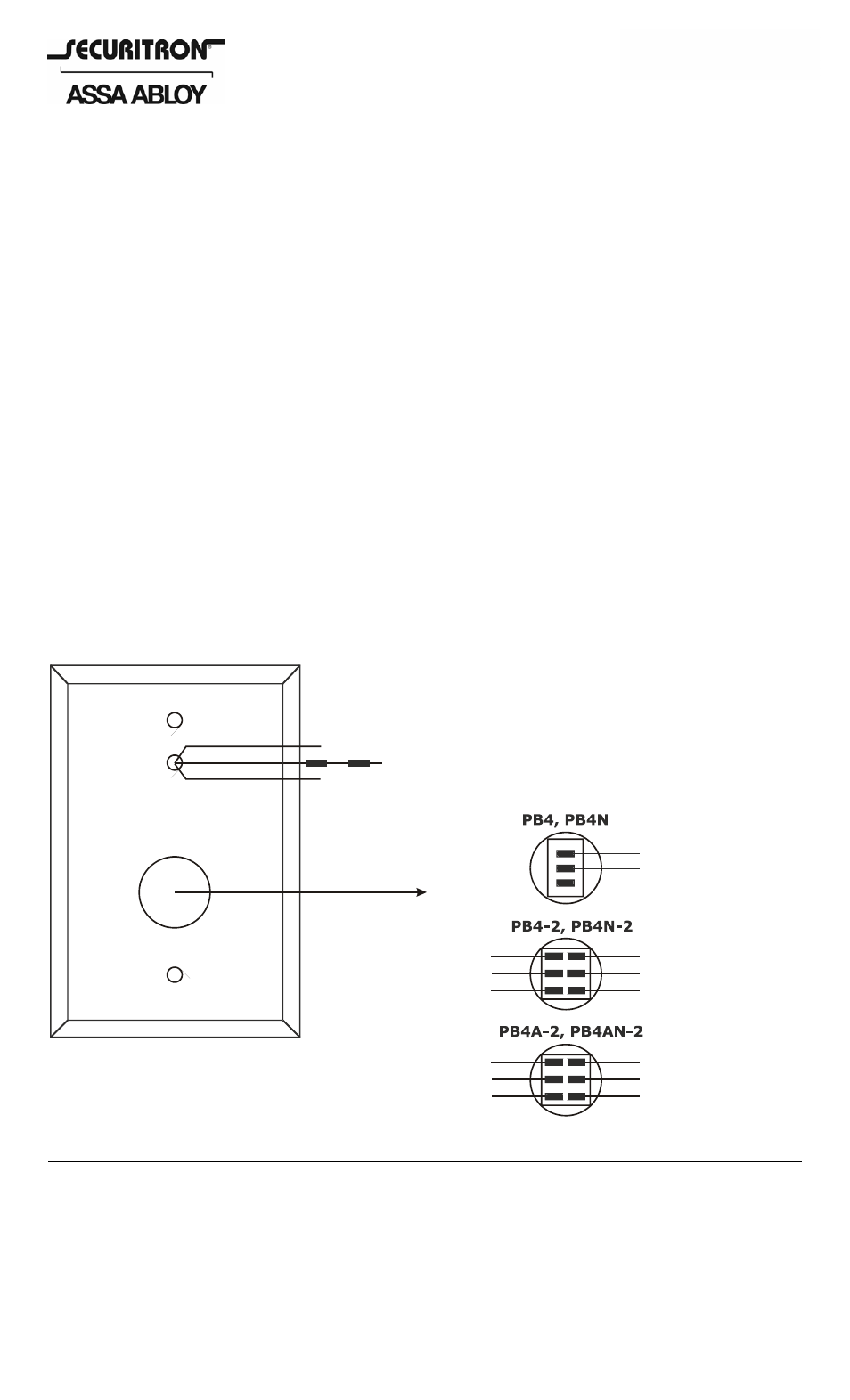 Securitron PB4 User Manual | 2 pages