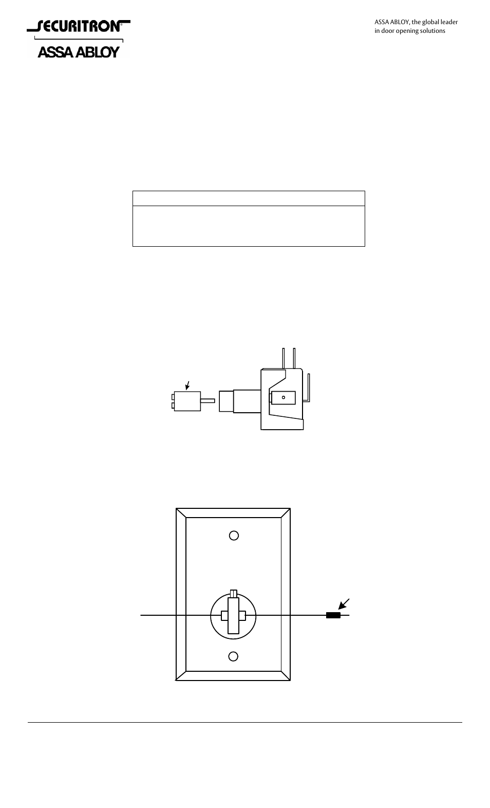 Securitron PB2-LK User Manual | 1 page