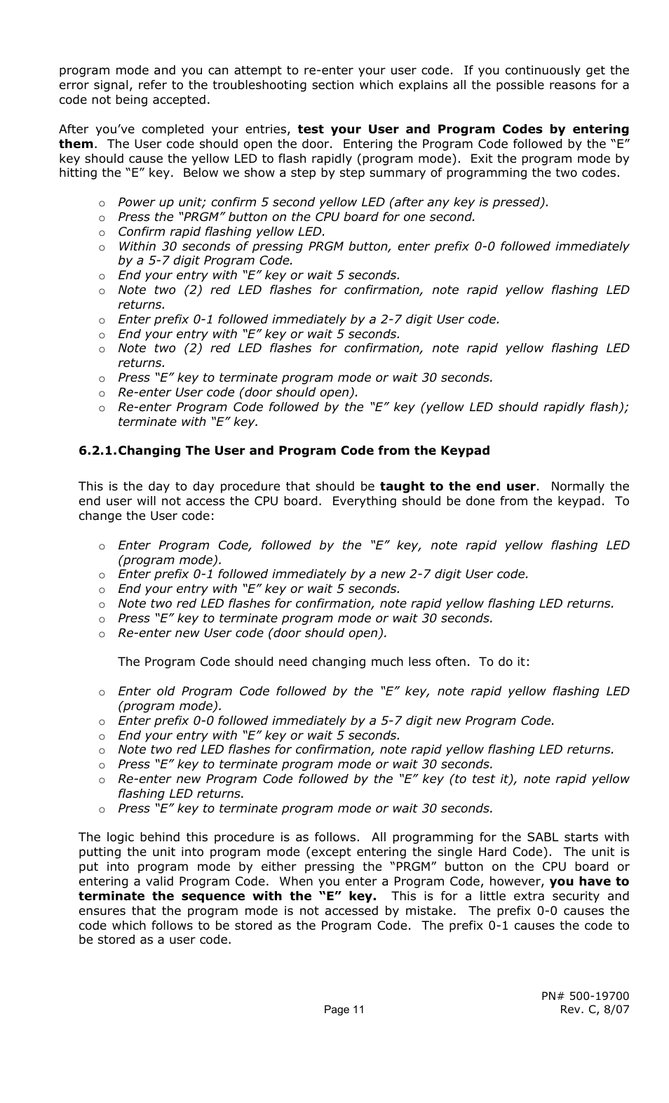 Securitron SABL INSTALLATION User Manual | Page 11 / 19
