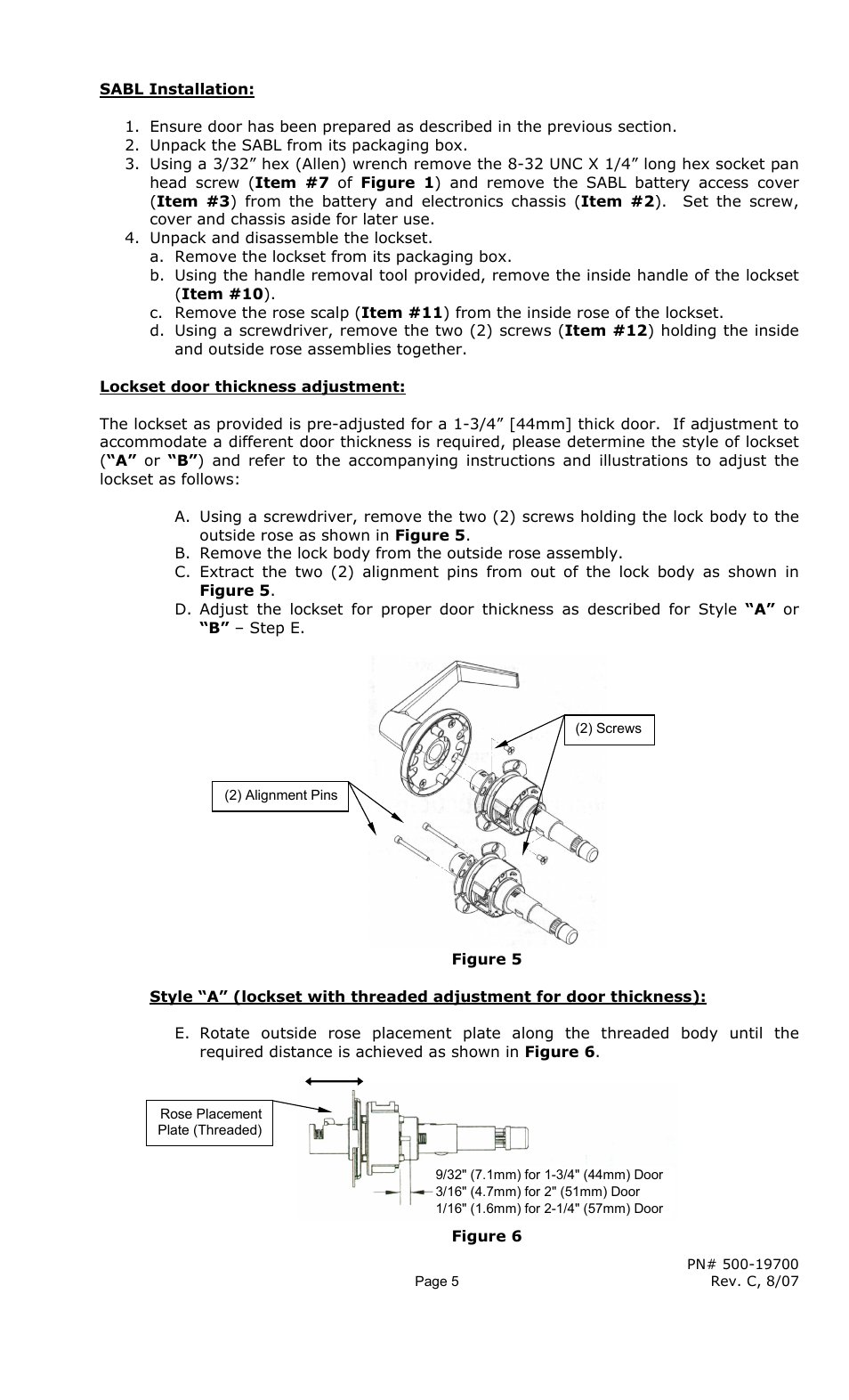 Securitron SABL INSTALLATION User Manual | Page 5 / 19