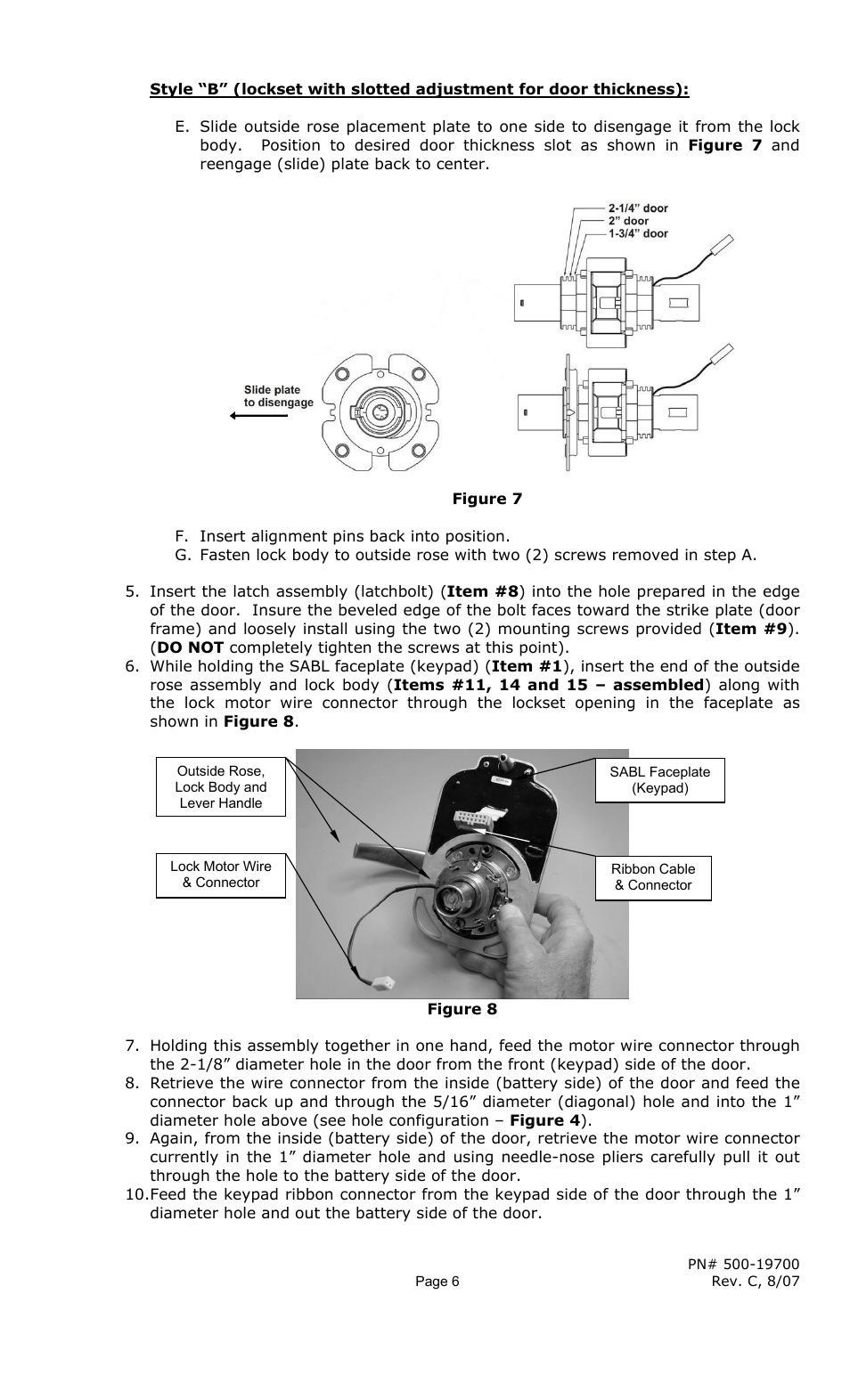 Securitron SABL INSTALLATION User Manual | Page 6 / 19