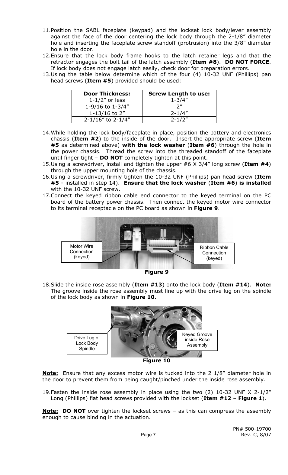 Securitron SABL INSTALLATION User Manual | Page 7 / 19