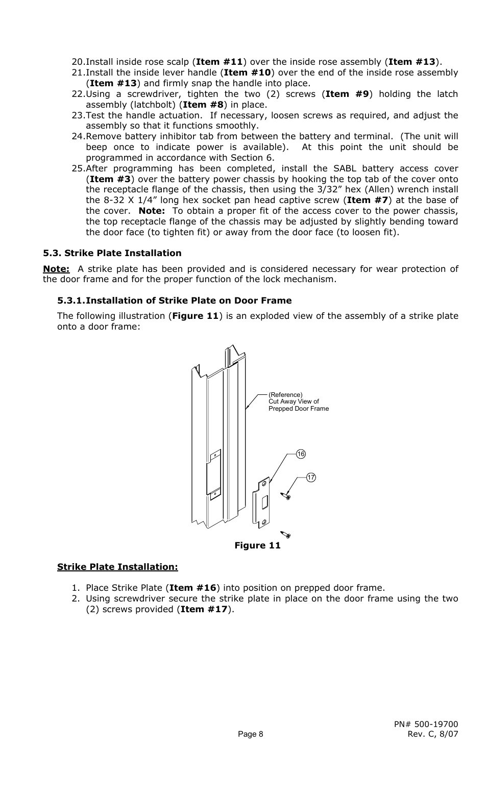 Securitron SABL INSTALLATION User Manual | Page 8 / 19